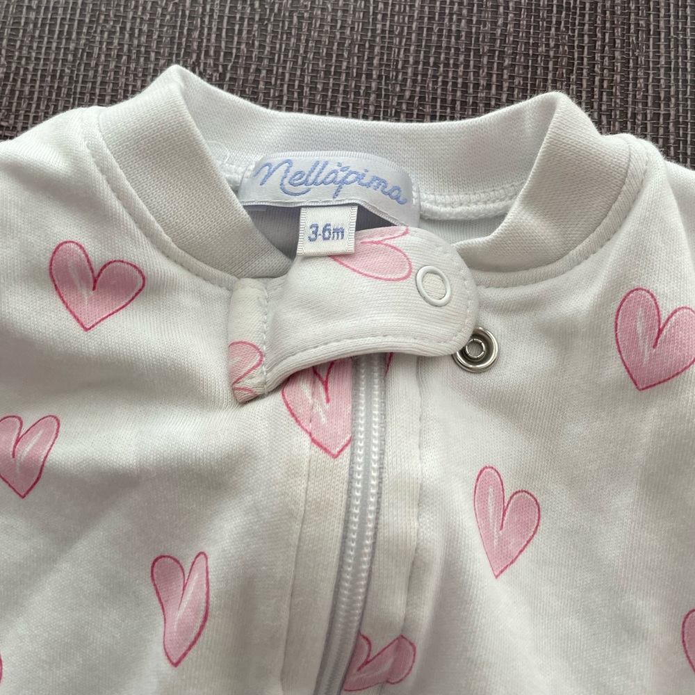 Nellapima heart onesie 3-6 mo